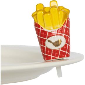 nora fleming happy fry day (french fries) A415 - Hand-Painted Ceramic Unique Décor - Everyday Minis for The Home and Office