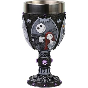 Enesco Disney Showcase The Nightmare Before Christmas Characters Decorative Chalice Figurine, 7.09 Inch, Multicolor