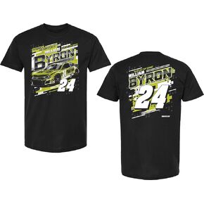 William Byron #24 NASCAR 2024 Raptor Racing Draft 2 Sided T-Shirt, Blue