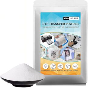 DTF Powder White 1KG/35.3 oz Digital Transfer Hot Melt Adhesive, Pretreat Powder for Ep L1800 Printer(White/1KG)