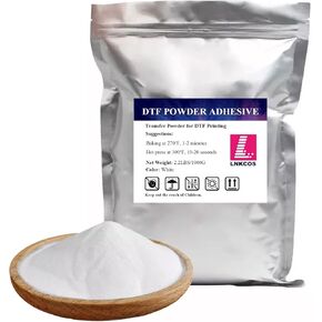 DTF Powder White 1KG/35.3 oz Digital Transfer Hot Melt Adhesive, Pretreat Powder for Ep L1800 Printer(White/1KG)