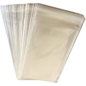 KeepFresh 5"x7" Resealable Crystal Clear Cello Lip and Tape Bags 1.2mil - 100 Count