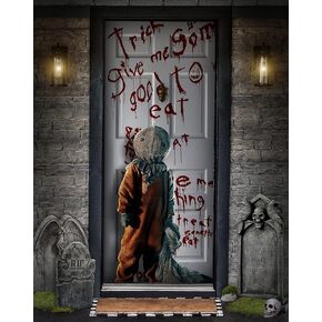 Spirit Halloween Trick r’ Treat Sam Door Cover | Officially Licensed | Halloween Décor | Horror Décor | Outdoor Decoration