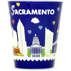 Sacramento California Midnight Scene Shot Glass
