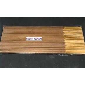 Night Queen Incense Sticks (100 Sticks) - 100% Natural Incense Sticks - Christmas Incense Sticks - Traditional Indian Incense (No Damaged Sticks Hand Sorted Packet)