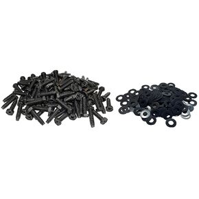 RackGold® 10-32 Rack Phillips Hex Screws w/Delrin Washers (100 Pack) USA Made