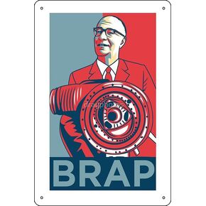 Felix Wankel - Mazda Rx7 - Rotary Engine - BRAP Art Print Metal Sign Decor - 8 x 12inch Bar Pub Garage Man Cave Wall Art in Saudi Arabia
