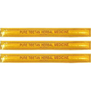 Pure Tibetan Herbal Incense, 11" Length - 3 Packs, 25 Sticks per Pack