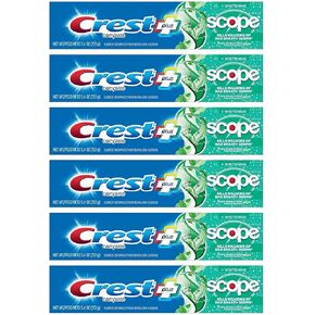 Crest Toothpaste Plus Scope Whitening Minty Fresh (Pack of 6)