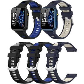 3 Pack Wrist Strap Compatible with Wiszodet S16/Phyulls S16/Cosjoype S16/Sedzofan S16/AIWIEP/Tixpc Kids Smart Watch 1.54'' Bands, Replacement Wristband for Wiszodet S16/Phyulls S16/Cosjoype