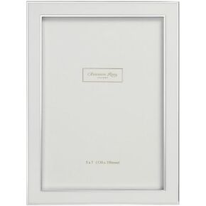 Addison Ross, Contemporary Photo Frame, 4x6, White Enamel, 4 x 6 Inches