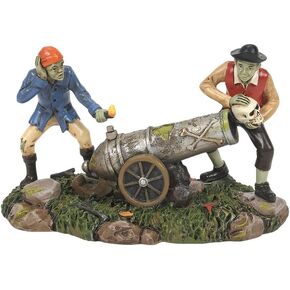 Department 56 Snow Village Halloween Explosive Skullduggery Figurine, 3 Inch, Multicolor
