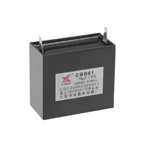 uxcell Ceiling Fan Capacitor CBB61 18uF 450V AC Single Insert Metalized Polypropylene Film Capacitors 60x53x30mm for Water Pump Motor Generator