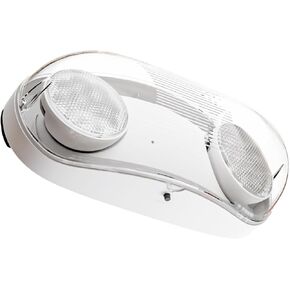 Sunco LED 2-Head Outdoor Emergency Exit Light with Battery Backup Safety Wet-Rated Hallway Commercial Industrial Warehouse High Lumen Super Bright, 2.4W 400 Lumens, 6500K CCT, AC120-277V