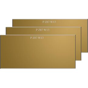 3 EACH Shade 11 Gold Welding Glass Lens Helmet Filter Darkening Welding Hardened Glass Lens Welding Hood Lens 2" x 4.25", Gold