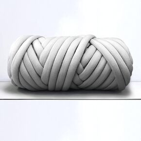 Giant Arm Knitting Chunky Yarn for Braided Knot Throw Blanket, Jumbo Chunky Yarn Big Twist Tubular Yarn Soft Extra Thick Yarn, Bulky Hand Knit Yarn, DIY Weave Craft Crochet Yarn(Elegant Red 2.2lb)