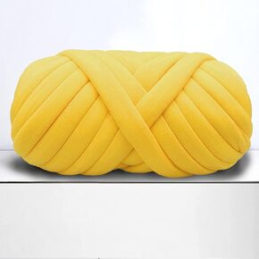 Giant Arm Knitting Chunky Yarn for Braided Knot Throw Blanket, Jumbo Chunky Yarn Big Twist Tubular Yarn Soft Extra Thick Yarn, Bulky Hand Knit Yarn, DIY Weave Craft Crochet Yarn(Elegant Red 2.2lb)