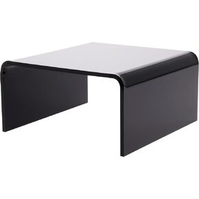 Plymor Black Acrylic Short Square Display Riser, 2" H x 4" W x 4" D (1/8" Thick)