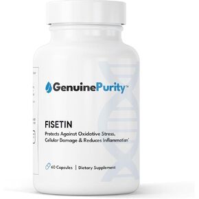 Fisetin 150mg | Supplement for Aging Cognitive Support | Pure Fisetin Supplement - Powerful Serving Size | Gluten Free, Vegan, USA Made, Non-GMO | 60 Capsules