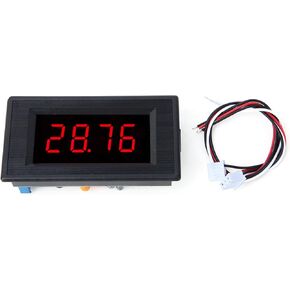 Mini Digital DC Voltmeter, 79x43x24 mm 4 Digit Voltage Tester Meter with Red LED Display Panel for Measure Various Battery Voltages(DC 500mV/1V/2V)