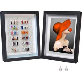 5x7 Shadow Box Frame Small Shadow Box Display Case 4 Pack Natural Wood Picture Frame Glass Surface Internal Depth 0.6 inch for Wall Or Tabletop