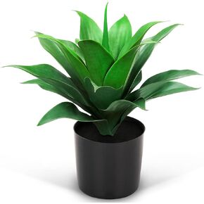 نبات Floweroyal الاصطناعي في وعاء 14 بوصة نبات صبار مزيف بوعاء نبات عصاري كبير لقطع الطاولة المركزية، ديكور رف المطبخ، حديقة المزرعة، المكتب، الحمام الداخلي والخارجي