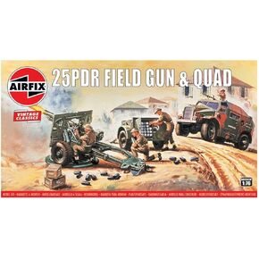 Airfix 88mm Gun & Tractor 1:76 Vintage Classics Military Plastic Model Kit A02303V