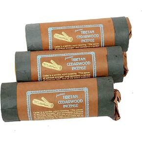 Ancient Tibetan Cedarwood Incense - for Mediation, Yoga, Prayer, Aromatic Medicine, Stress Reliever, Calmness