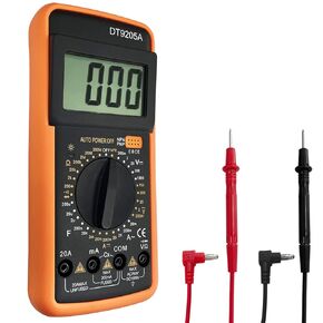 Sutekus Digital Multimeter AC DC Voltmeter Ohm Volt Amp Tester Resistance Capacitance Diode HFE Tester