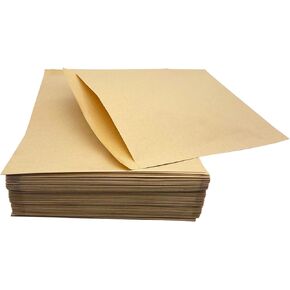Kraft Paper Cookie Bags Flat Glassine 4.52 x 4.92-inch Wax Treat Snack Bags for Candies Chocolate Pastries Potato Chips Dessert(100Pcs)