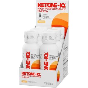 Ketone Energy Shots with Caffeine - 100mg Green Tea Caffeine, 5g Exogenous Ketones, and B Vitamins - 24 On The Go Caffeine Shots - Fast Acting Energy Drink
