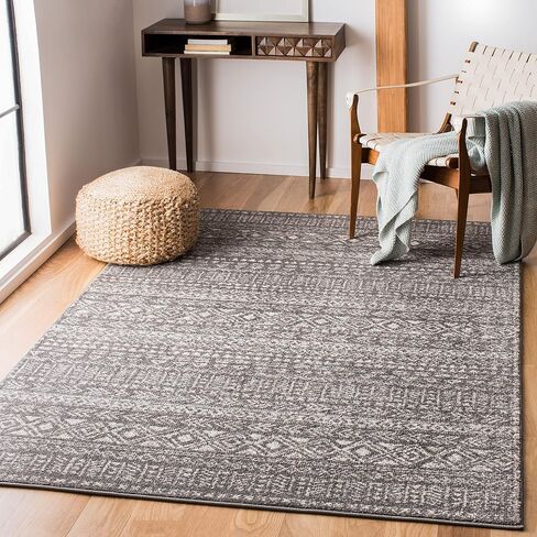 SAFAVIEH Tulum Collection Runner Rug - 2' x 8', Ivory & Terracotta, Moroccan Boho Distressed Design, Non-Shedding & Easy Care, Ideal for High Traffic Areas in Living Room, Bedroom (TUL263A) in Saudi Arabia