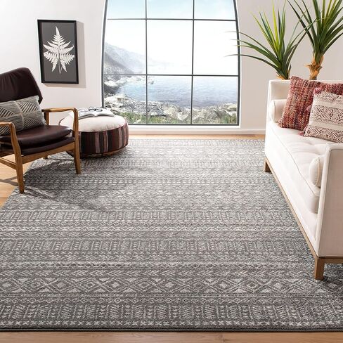 SAFAVIEH Tulum Collection Runner Rug - 2' x 8', Ivory & Terracotta, Moroccan Boho Distressed Design, Non-Shedding & Easy Care, Ideal for High Traffic Areas in Living Room, Bedroom (TUL263A) in Saudi Arabia