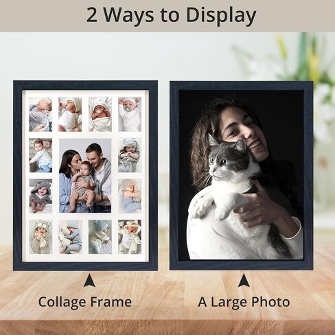 12 month photo frame,School Year Picture Frame,K-12 Collage Photo Frame for Baby First Year Keepsake, 12x16 Multi Picture Frame-13 Opening,Great for Children's Photos, Portrait in Kuwait