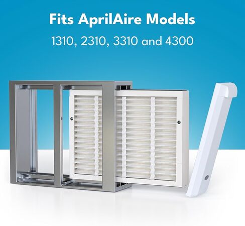 قطعتان من مرشح Riverline البديل لأجهزة تنقية الهواء المنزلية بالكامل Aprilaire 310 - MERV 11 Dual Flow - متوافقة مع موديلات Aprilaire 1310، 2310، 3310، 4300 - الحجم: 19x20x4 in Kuwait