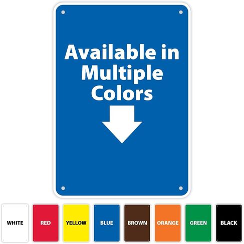 Custom Sign, “Your Text Here" Customizable Metal Sign with Personalized Message, 14" x 10" Vertical Rust Free Custom Aluminum Sign, by AccuformNMC, Made in USA in Saudi Arabia