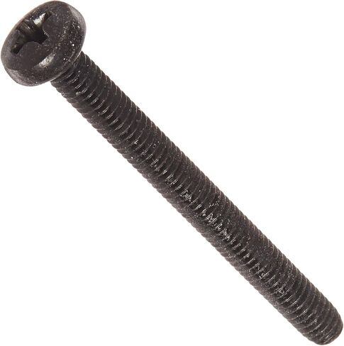 Small Parts M440MPP188B 18-8 Stainless Steel Pan Head Machine Screw, Black Oxide Finish, Meets DIN 7985, #2 Phillips, M4-0.7 Thread Size, 40 mm Length, Fully Threaded, Imported (Pack of 50) in Saudi Arabia