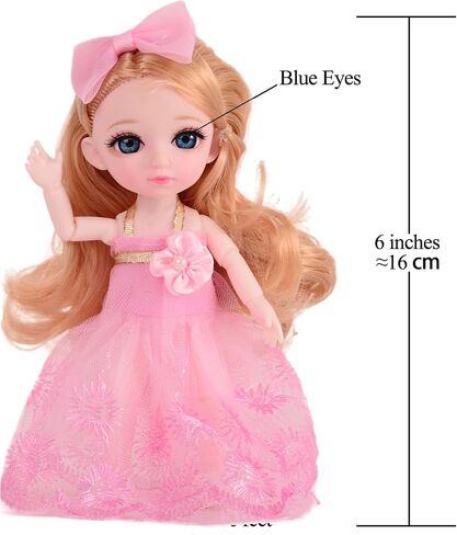 Beem Jun Boy Dolls Set, BJD Doll 6 Inches Male Doll with Different Clothes Ball Jointed Doll,Includes Gift Box and Greeting Card, Ideal Gift for Kids, 3-in-1 Set in Saudi Arabia