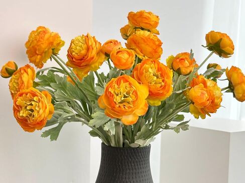7 pcs Silk Peonies Artificial Flowers with Stems, Faux Ice Pink and Opal Pink Silk Peonies Mixed, Silk Ranunculus Arrangement for Home Office Decoration (Ice Pink+ Opal Pink) in Saudi Arabia
