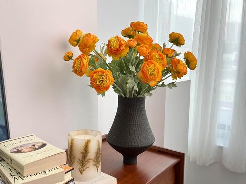 7 pcs Silk Peonies Artificial Flowers with Stems, Faux Ice Pink and Opal Pink Silk Peonies Mixed, Silk Ranunculus Arrangement for Home Office Decoration (Ice Pink+ Opal Pink) in Saudi Arabia