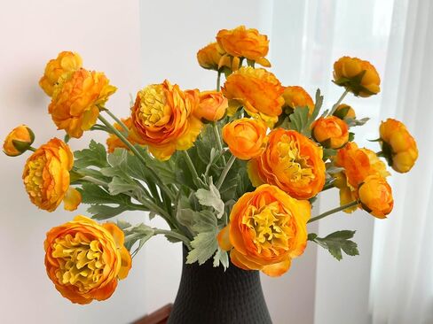 7 pcs Silk Peonies Artificial Flowers with Stems, Faux Ice Pink and Opal Pink Silk Peonies Mixed, Silk Ranunculus Arrangement for Home Office Decoration (Ice Pink+ Opal Pink) in Saudi Arabia