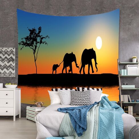 XIUYINHS Forest Tapestry Wall Aesthetic Tapestry,Scenery Wall Tapestry,Mountain Tapestry,for Home Office Dorm Indoor and Outdoor Decoration Large Size 59(W) x59(L) Inch (FJGT3) in Saudi Arabia