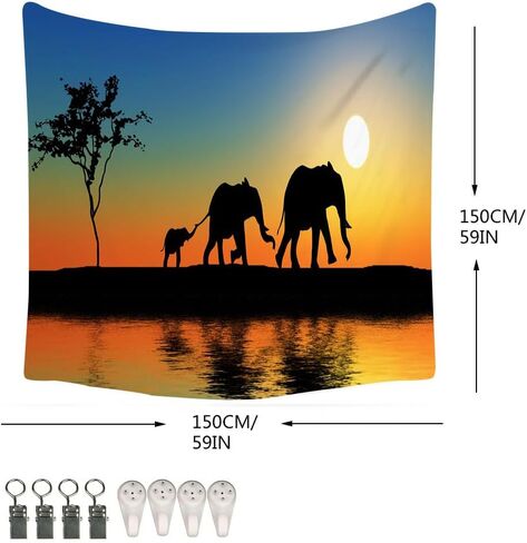 XIUYINHS Forest Tapestry Wall Aesthetic Tapestry,Scenery Wall Tapestry,Mountain Tapestry,for Home Office Dorm Indoor and Outdoor Decoration Large Size 59(W) x59(L) Inch (FJGT3) in Saudi Arabia