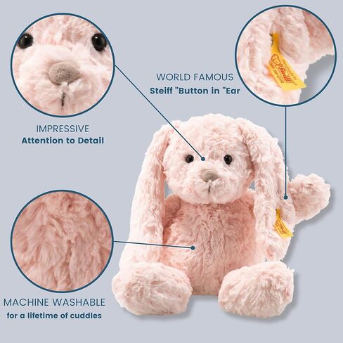 Steiff Tilda Rabbit: Premium Stuffed Animal (Pink, 12"), Soft & Cuddly Plush Toy for Kids in Kuwait