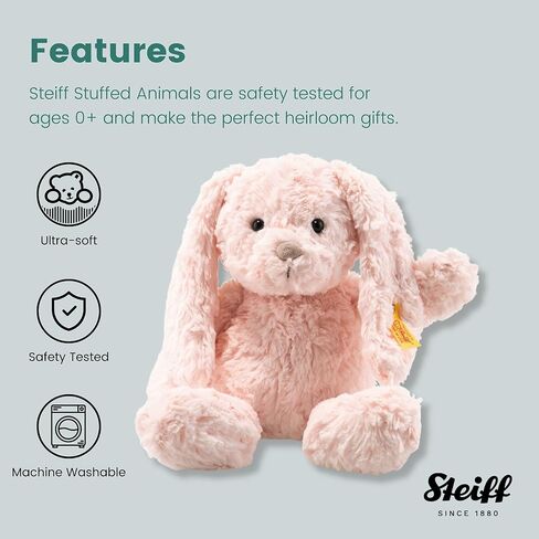 Steiff Tilda Rabbit: Premium Stuffed Animal (Pink, 12"), Soft & Cuddly Plush Toy for Kids in Kuwait