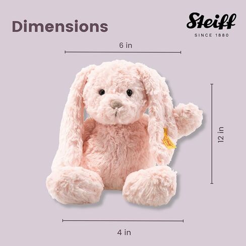 Steiff Tilda Rabbit: Premium Stuffed Animal (Pink, 12"), Soft & Cuddly Plush Toy for Kids in Kuwait