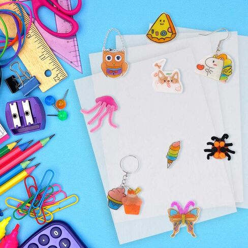 Auihiay 40 Pieces Shrink Plastic Sheets, Shrink Paper Kits for Mothers Day Gifts Kids Creative Craft, 7.9 x 5.7 inch / 20 x 14.5 cm in Saudi Arabia