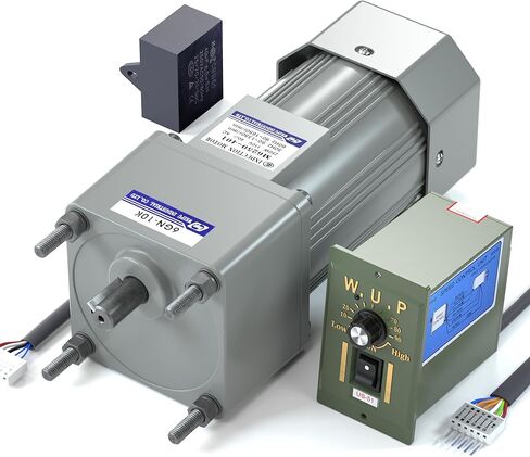 High Torque AC Motor Speed Controller, Variable Speed Motor with Gearbox, 250W Single Phase Electric Motor, Reversible Gear Motor with Control Box, 110V Geared Motor in Saudi Arabia