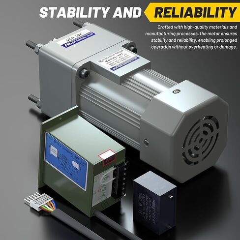 High Torque AC Motor Speed Controller, Variable Speed Motor with Gearbox, 250W Single Phase Electric Motor, Reversible Gear Motor with Control Box, 110V Geared Motor in Saudi Arabia
