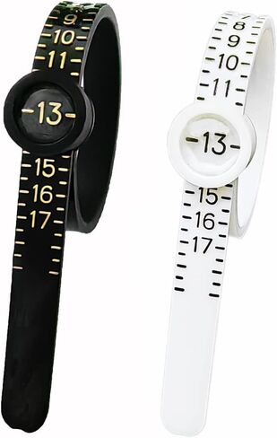 مجموعة قياس مقاس الخاتم، أداة قياس الخاتم، مقاس الخاتم، قياس مقاس الإصبع، مجموعة مقاسات الولايات المتحدة الأمريكية 1-17 (2BK) in Kuwait